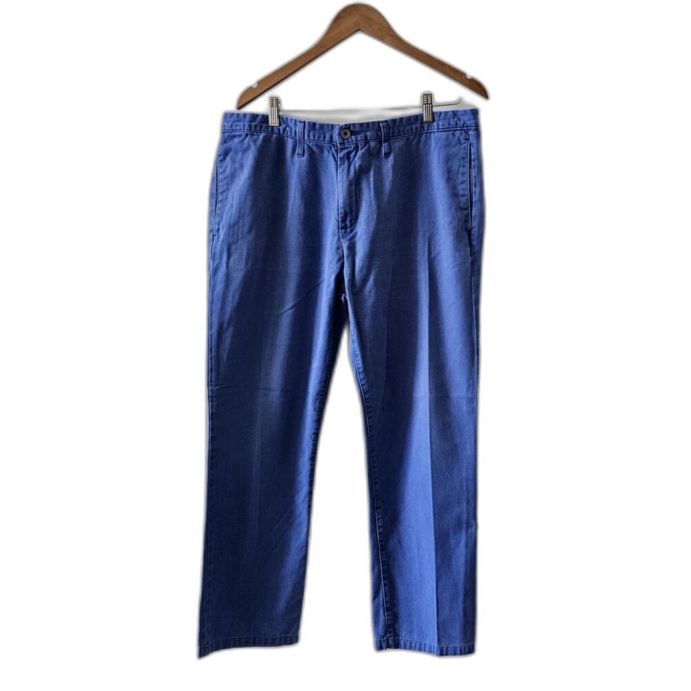 Baldwin Kansas City Cotton Chino Blue Pants Size 36 Four Pocket Style